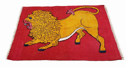 Soumakh - Lion 700004 (114x82 cm) - German Carpet Shop