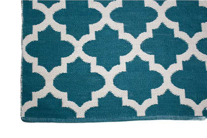 Moderner Kelim - Samak 03 Green - German Carpet Shop